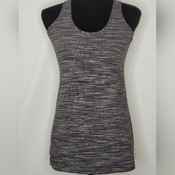 Lululemon Cool Racerback Marled Knit Yoga Workout Tank Top - Size 6 - Picture 1 of 7